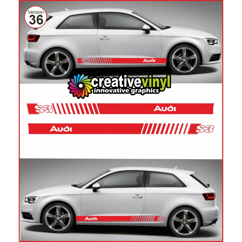 Audi A3 Side Stripe Style 36