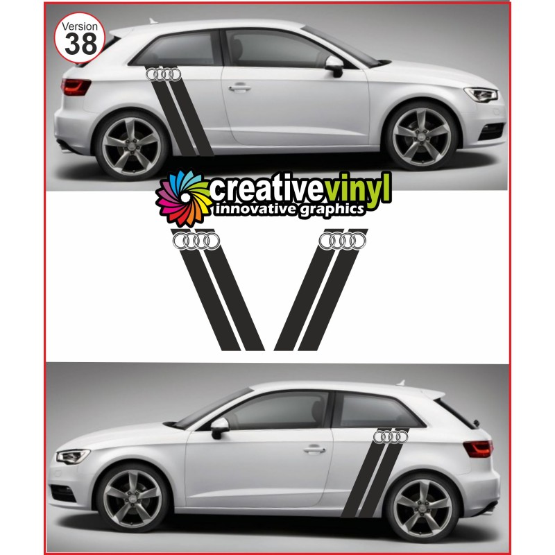 Audi A3 Side Stripe Style 38