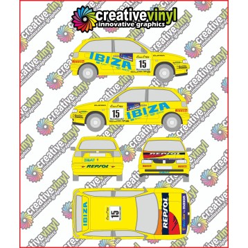 Seat Ibiza Repsol 1998 Monte Carlo Full Graphics Kit
