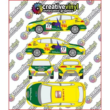 Seat Leon 2008 BTCC Full Graphics Kit