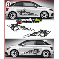 Audi A1 Side Stripe Style 51