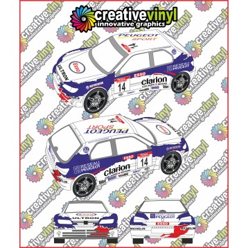 Peugeot 306 Maxi Monte Carlo WRC 1998 Full Rally Graphics Kit