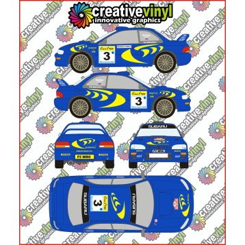 Subaru Impreza 1997 Rally Monte Carlo WRC Graphics Kit