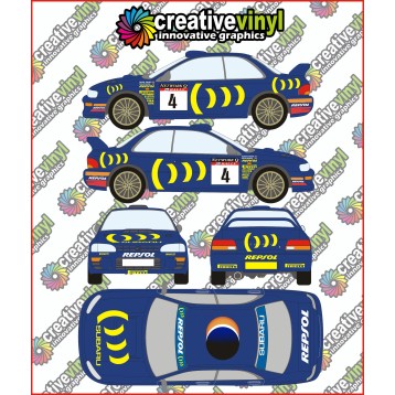 Subaru Impreza 1995 WRC Rally Full Graphics Kit