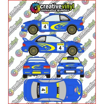 Subaru Impreza 2000 Portugal Rally Graphics Kit