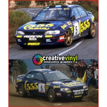Subaru Impreza 555 1993 Rally WRC Graphics Kit