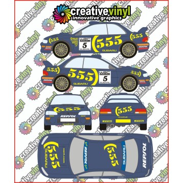 Subaru Impreza 555 1993 Rally WRC Graphics Kit