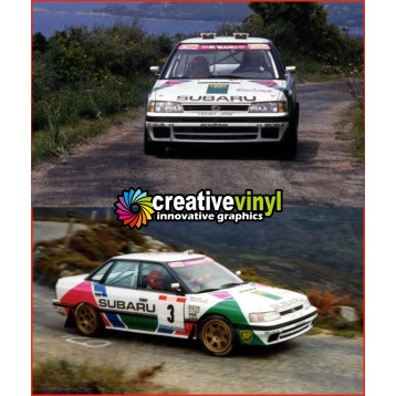 Subaru Legacy 1991 Tour De Corse Full Graphics Kit