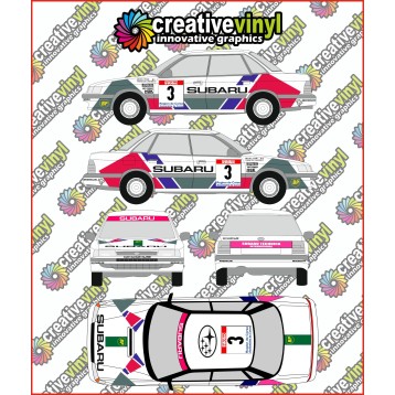 Subaru Legacy 1991 Tour De Corse Full Graphics Kit