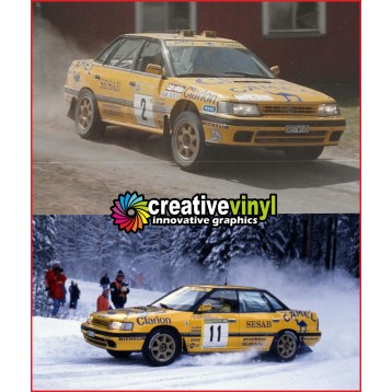 Subaru Legacy Camel 1992 Sweden Rally Full Graphics Kit