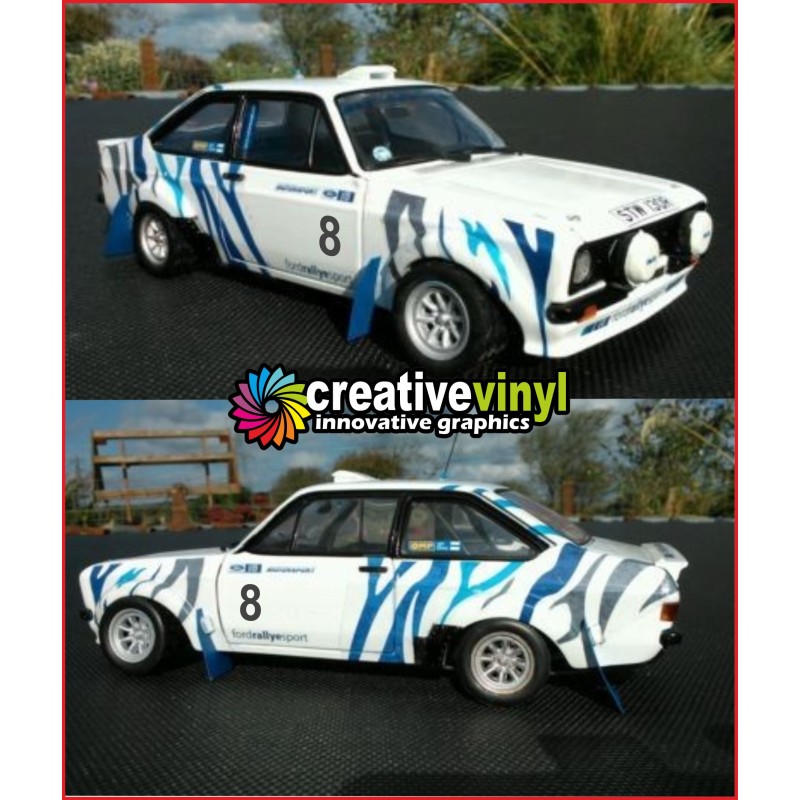 Ford Escort Mk2 Tiger Stripes Full Graphics Kit