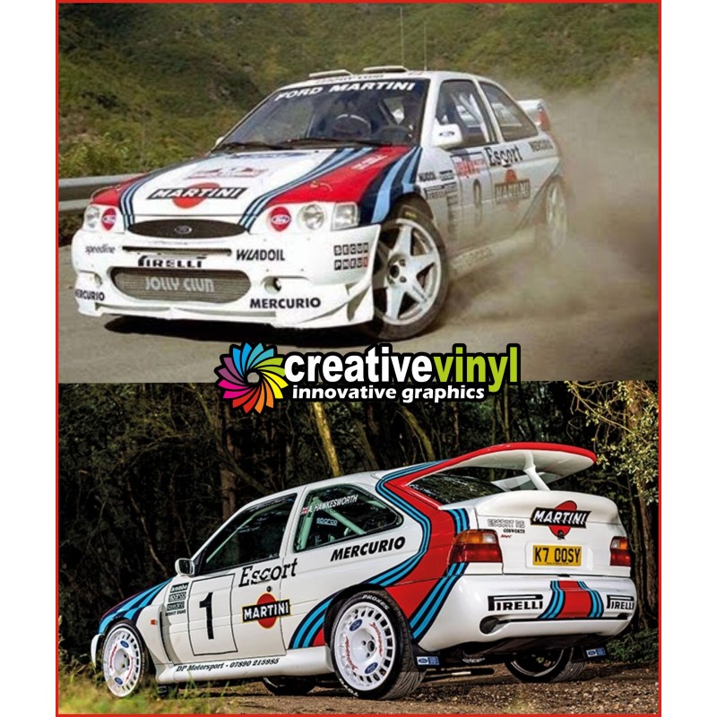 Ford Escort 1994 Martini Full Rally Graphics Kit