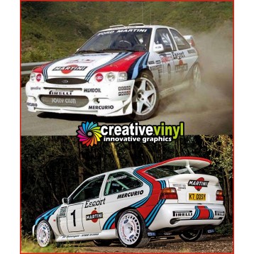 Ford Escort 1994 Martini Full Rally Graphics Kit