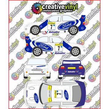 Ford Escort 1998 Monte Carlo Full Rally Graphics Kit