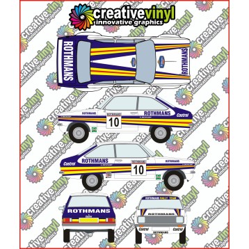 Ford Escort 1980 Rothmans Full Graphics Kit