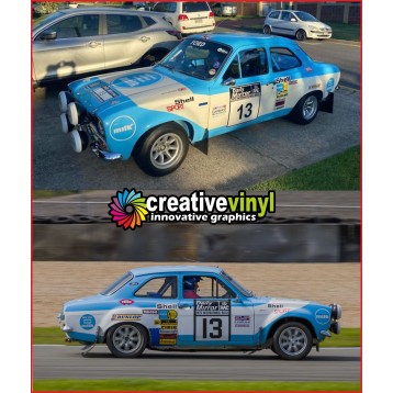 Ford Escort 1973 Daily Mirror Rally Full Graphics Kit