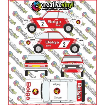 Ford Escort 1981 Skoda Rallye Full Graphics Kit