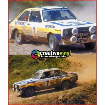 Ford Escort 1979 Acropolis Full Rally Graphics Kit