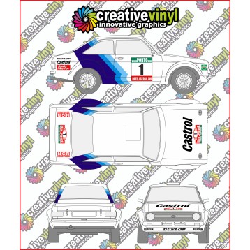 Ford Escort 1979 Portugal Rally Full Graphics Kit