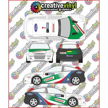 Ford Focus 2004 Rally Finland Full Graphics Rally Kit