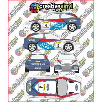 Ford Focus 2002 Acropolis Full Rally Graphics Kit