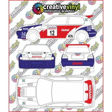Nissan Pulsar Acropolis Rally 1991 Full Graphics kit