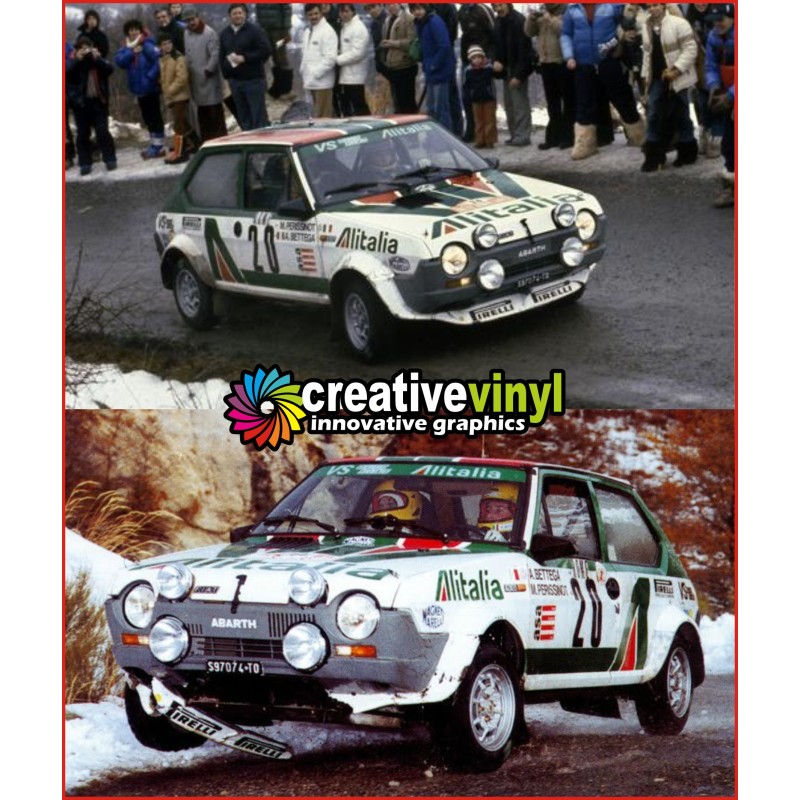 Fiat Ritmo Alitalia 1979 Giro d'Italia Rally Full Graphics Kit