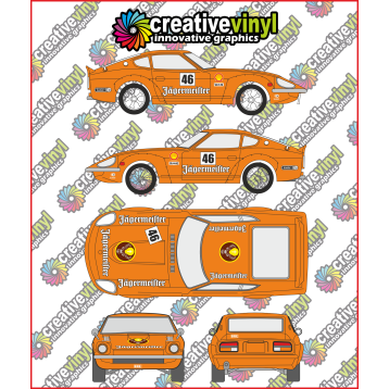 Datsun 240z Jägermeister Full Rally Graphics Kit