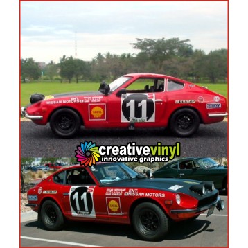 Datsun 240z 1971 African Safari Full rally graphics Kit