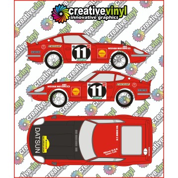 Datsun 240z 1971 African Safari Full rally graphics Kit