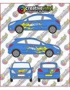 Vauxhall / Opel Corsa OPC Flames Full Graphics Kit