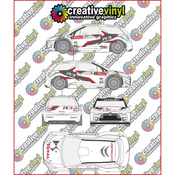 Citroen DS3 R3 Full Rally Graphics Kit