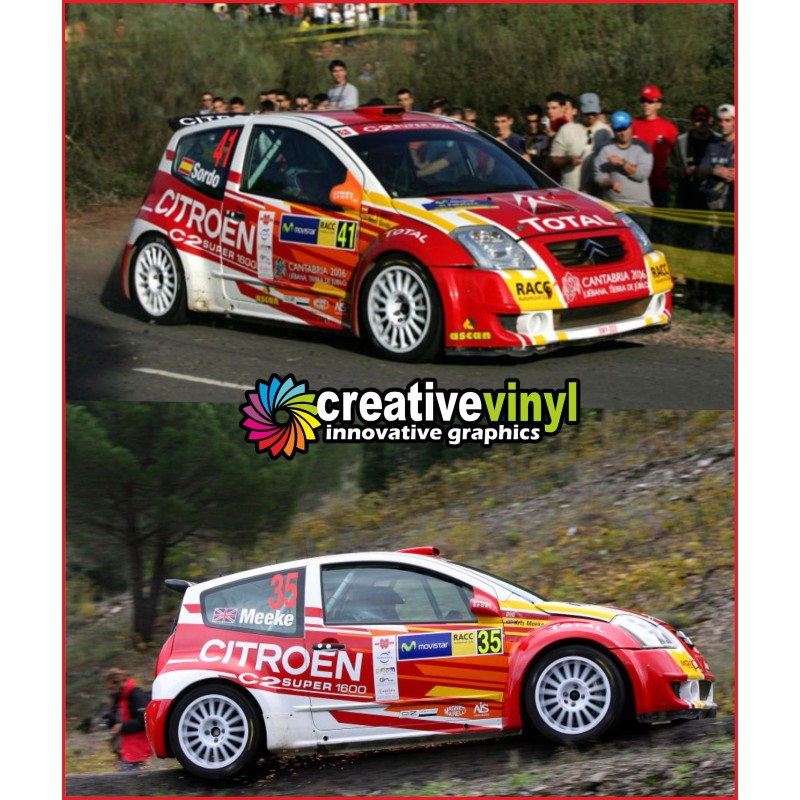 Citroen C2 2008 Catalunya Rally Full Graphics Kit
