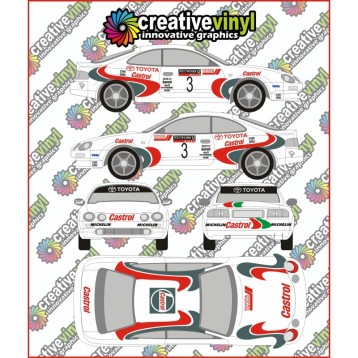 Toyota Celica ST205 1994 RAC Rally Full Graphics Kit