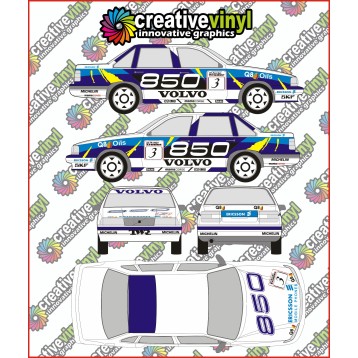 Volvo 850 1996 Full Rally Graphics Kit