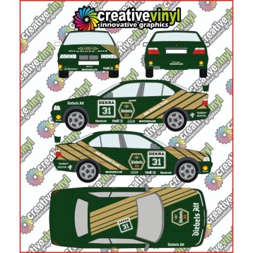 BMW E36 Diebels Alt Full Rally graphics Kit