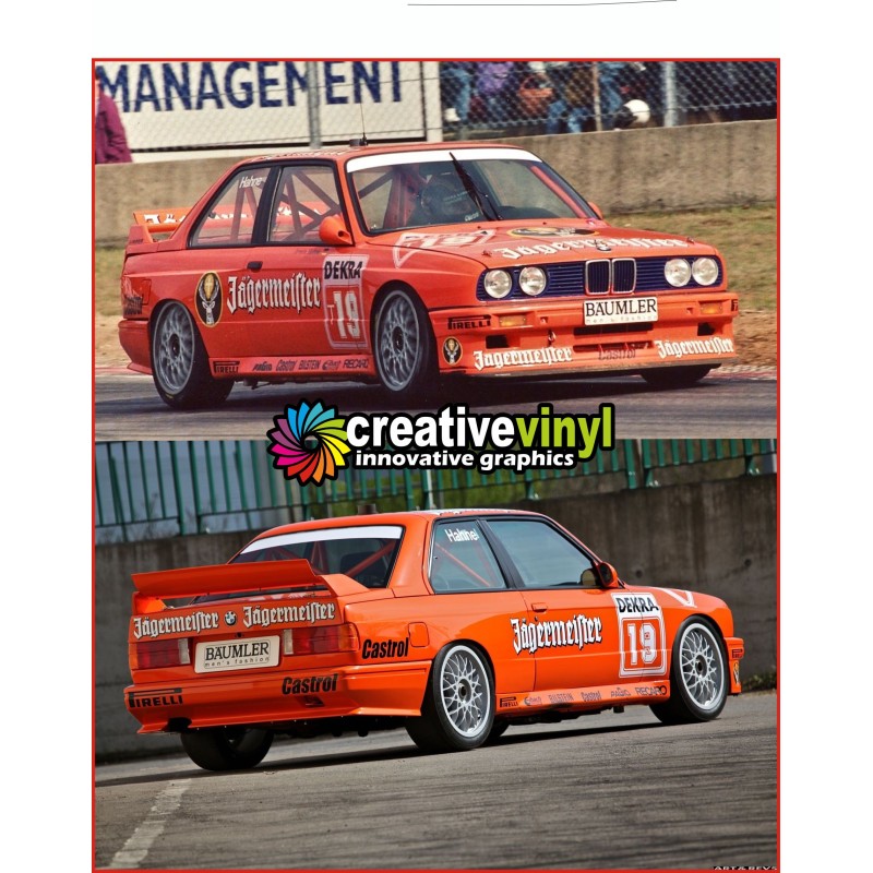 BMW E30 Jägermeister Full Rally Graphics Kit