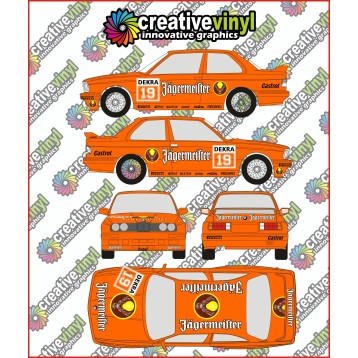 BMW E30 Jägermeister Full Rally Graphics Kit