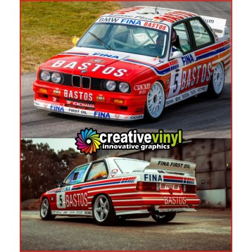 BMW E30 M3 1988 Bastos DTM Full Rally Graphics Kit