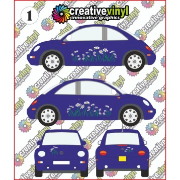 Daisy Flowers Full Graphics Kit