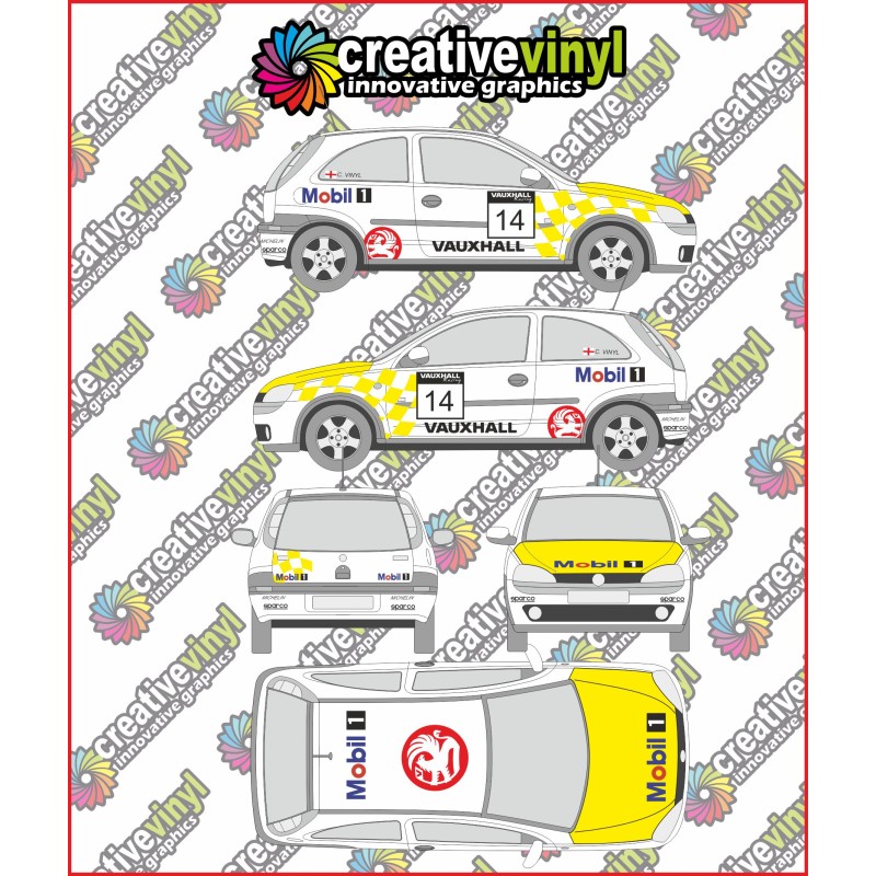 Vauxhall / Opel Corsa Full Graphics Kit