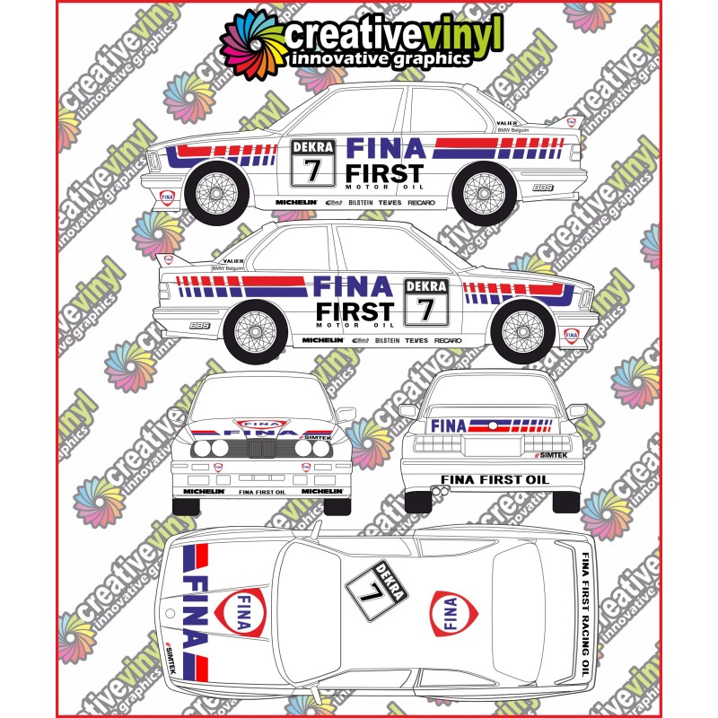 BMW E30 M3 1992 DTM Full Rally Graphics Kit