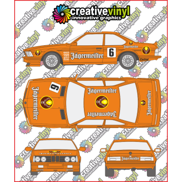 BMW 635csi Jägermeister 1984 DTM Full Rally Graphics Kit