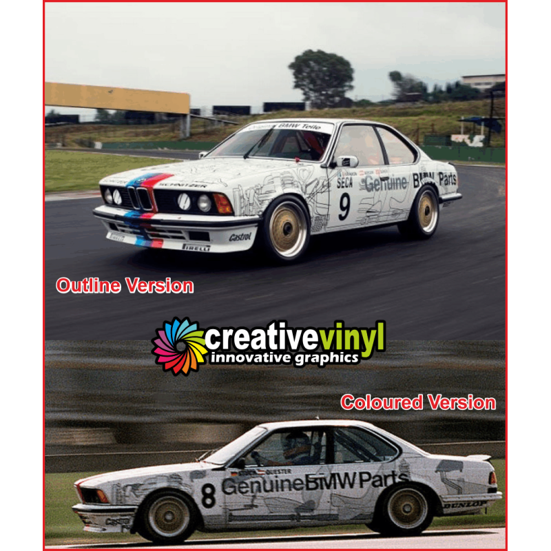 BMW 635csi 1984 Full Rally Graphics Kit