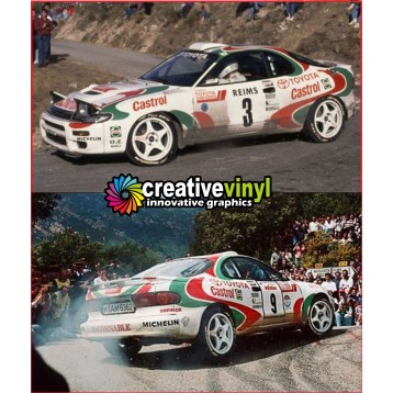 Toyota Celica GT Gen 5 ST185 Castrol Full rally graphics Kit