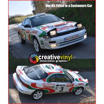 Toyota Celica GT Gen 5 ST185 Castrol Full rally graphics Kit