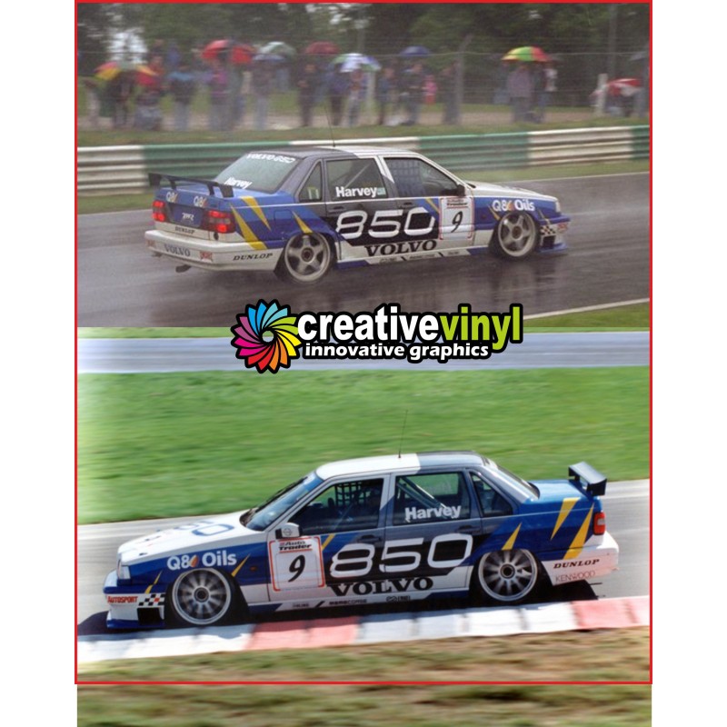 Volvo 850 Saloon 1995 BTCC Harvey Full Rally Graphics Kit