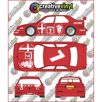 Alfa 155 1993 DTM Nannini Full Graphics Kit