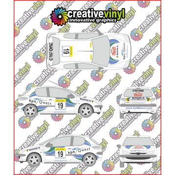 Peugeot 206 2001 Monte Carlo Graphics Kit