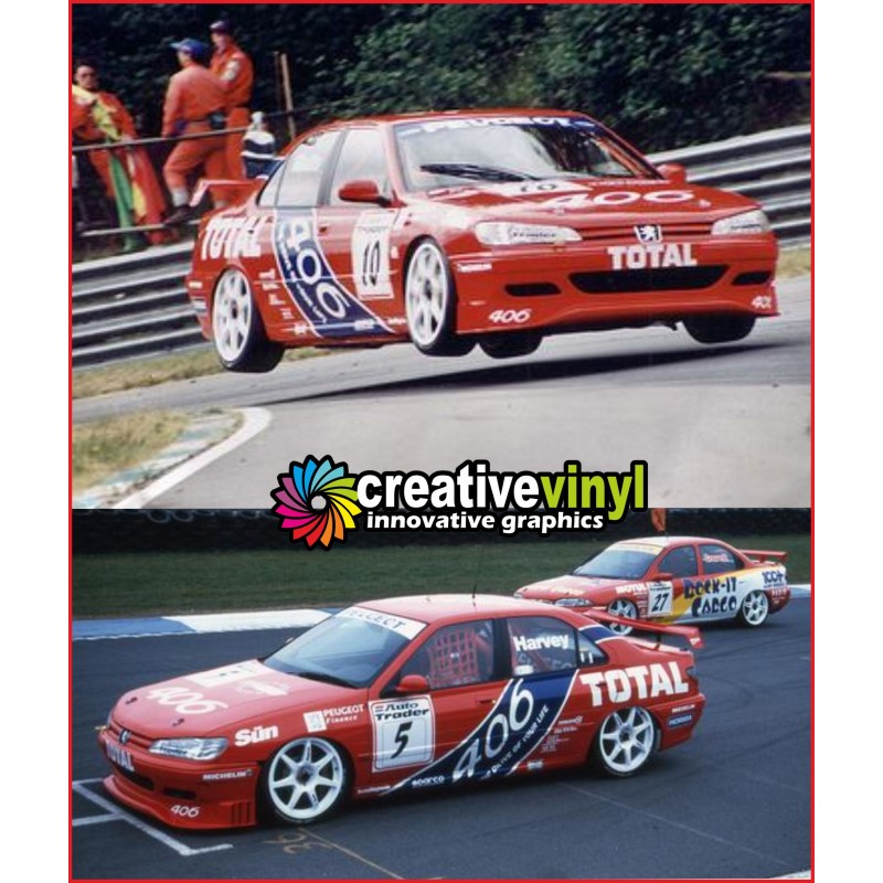 PEUGEOT 406 1996 BTCC FULL RALLY GRAPHICS KIT